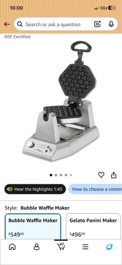 Waring Bubble Waffle Rotary Maker
