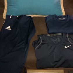 Adidas Sweatpants, Under Armor And Nike Long sleeve Shirt