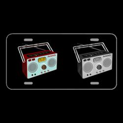 License Plate Novelty Car Front Frequency Speaker Sound Without Wires