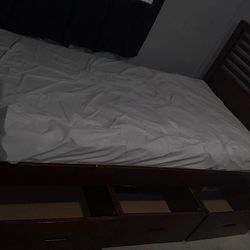 Twin Bedframe + Bed Storage
