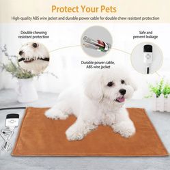 Pet Dog Cat Heating Pad Waterproof Electric Heating Mat Warming Blanket 9 Modes