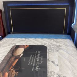 Black Queen Bed With Mattress