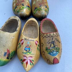 Vintage Holland Wood  Clogs