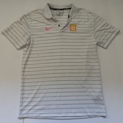 San Diego Padres White Pinstripe City Connect Polo Shirt Mens S