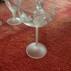 Vintage Avon Hummingbird Cocktail Glass 
