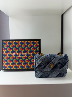 Denim  micro kensington bag