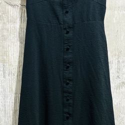 Sage Collective Black Sleeveless Maxi Back Tie Dress sz 4 Small