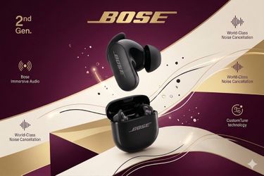 Bose - QuietComfort Ultra (2nd Gen) True Wireless Noise Cancelling In-Ear Earbuds - Black Model: