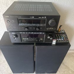 Dos Parlantes, Dos Amplificadores Una Consola Con Control Remoto