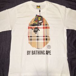 Bathing Ape CHECK Tee Size M