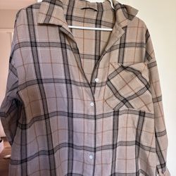 Brown Oversized Flannel