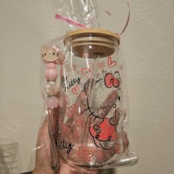 Hello Kitty Cup And Pen Set