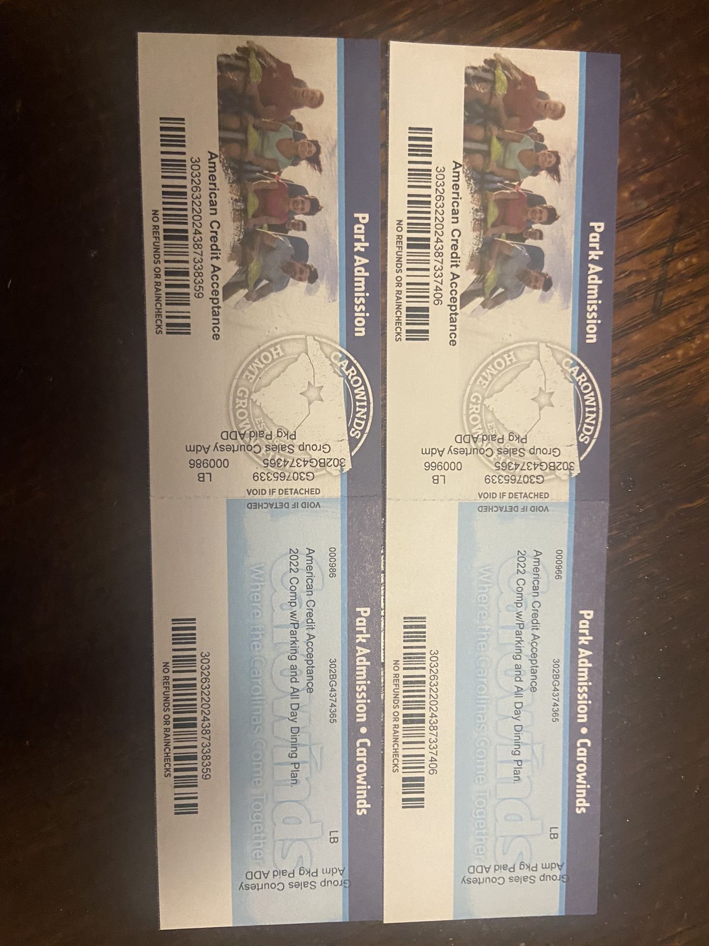 Carowinds Tickets (2)