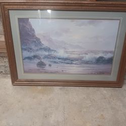 "Luminous Waves" Framed Lithograph By Bob Sanders 