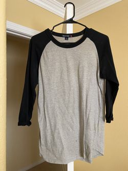 black / heather baseball jersey