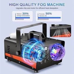 New Smoke Machine with Disco Ball Lights