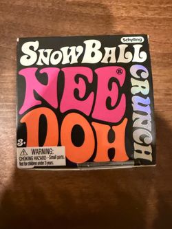 Needoh snowball crunch sensory toy