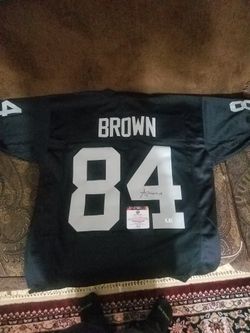 Autographed Antonio Brown Raiders Jersey 