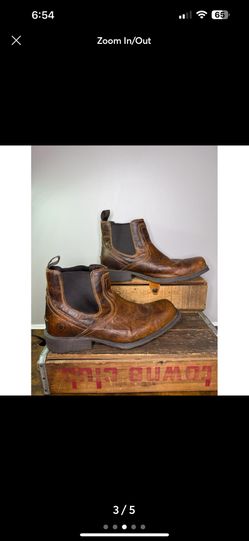 ARIAT Spot Hog Boot 13EE Pull Slip-on Square Toe Peanut Brown 10019868