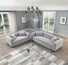 Avrah 2 - Piece Velvet Living Room Set