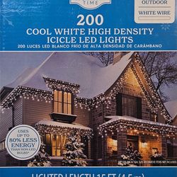 Cool white high density icicle led lights