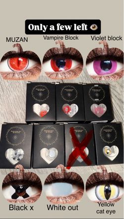 GET THEM BEFORE ITS GONE! Halloween color contacts