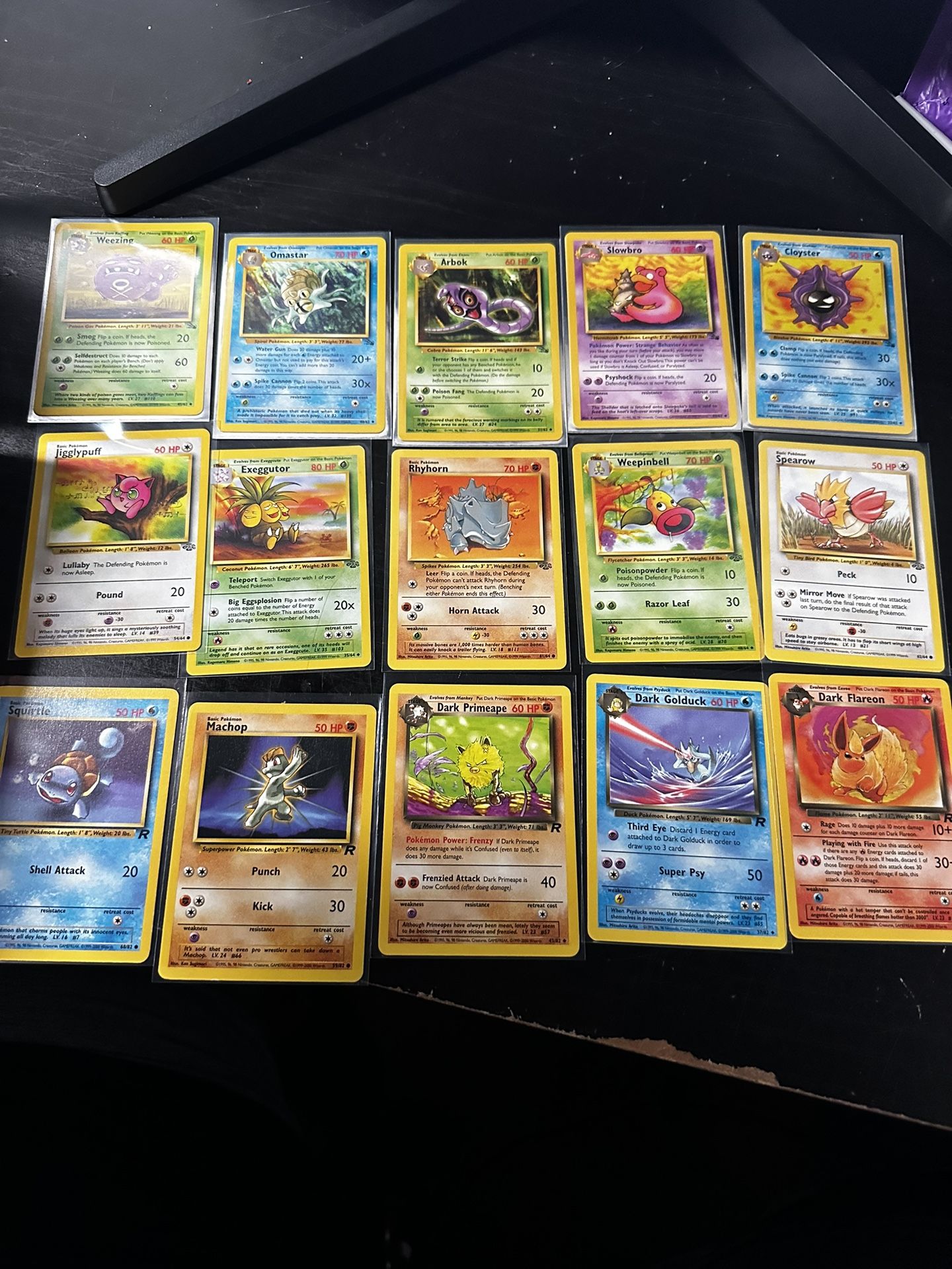 Pokemon Cards Vintage Sets $1 Each 