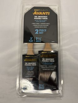 Avanti 2-Piece Paint Brush Set - 2" Flat and 2.5" Angle