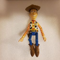 Kicking Woody Disney Thinkway Toy With Kicking Leg Action 6.5" With Hat Figure