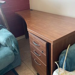 Two Brown Desks