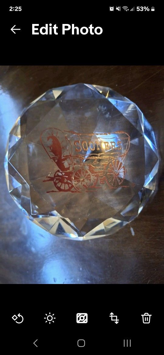 Sooners Paper Weight 