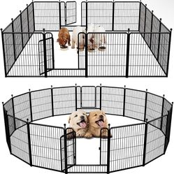 FXW Rollick Dog Playpen Designed for Camping, Yard, 32" Height , 16 Panels