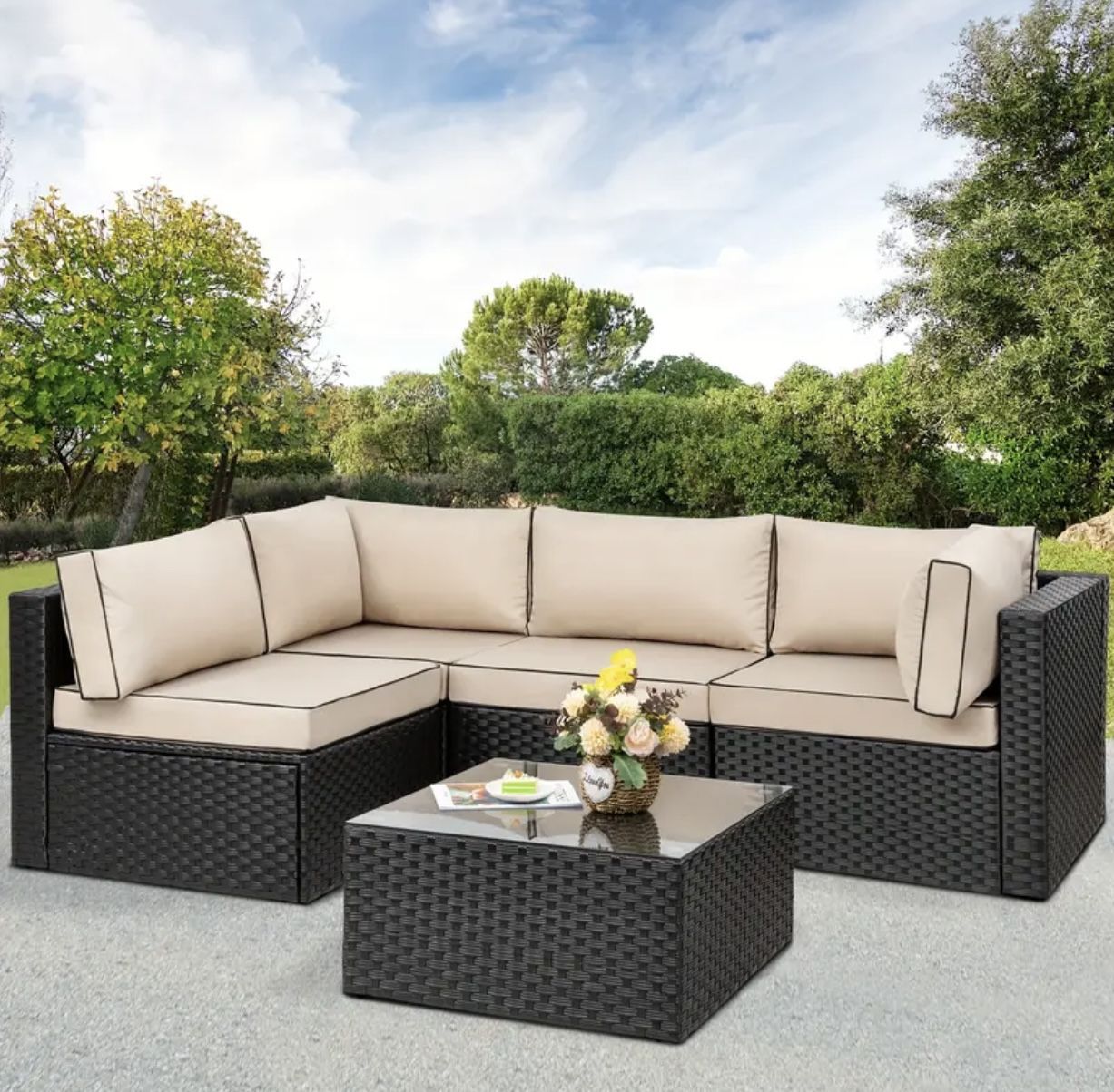 Brand New Patio Sectional Outdoor Furniture Set