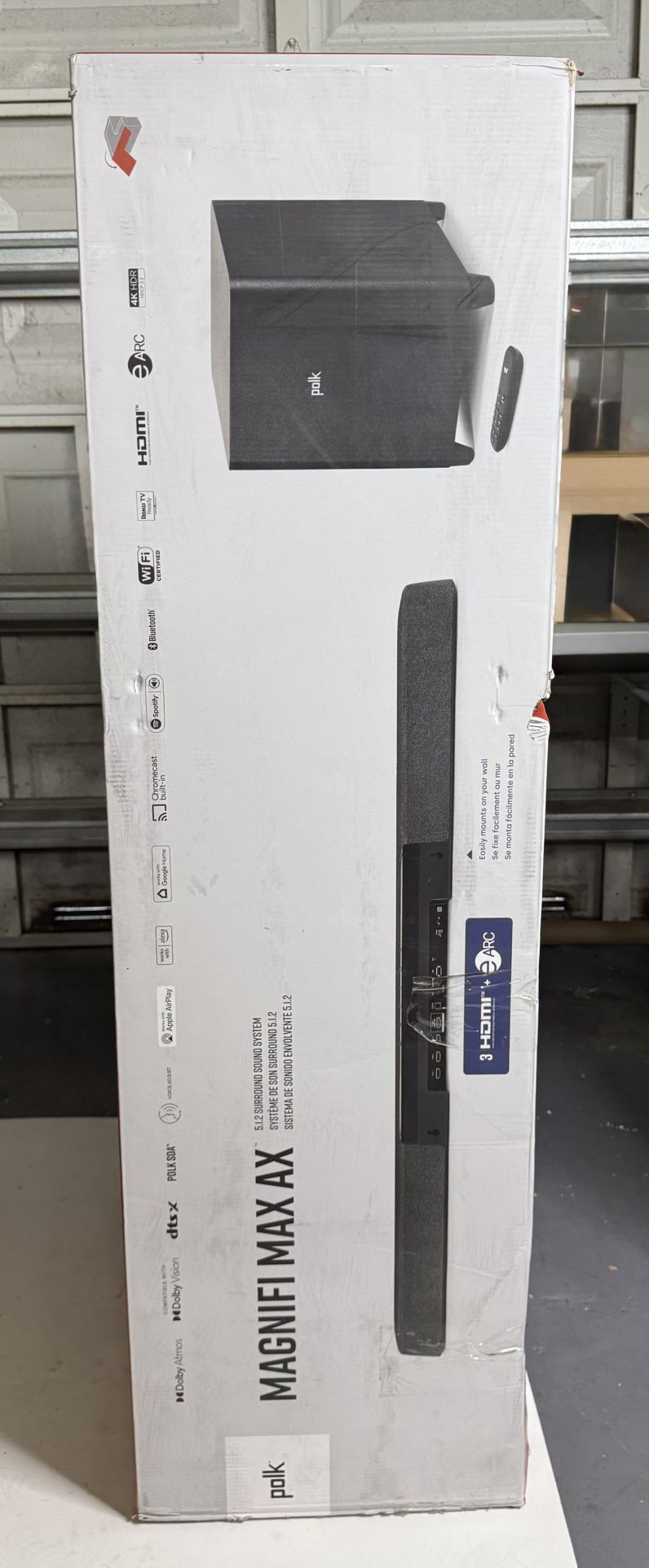 Polk Audio Magnifi Max Ax Dolby Atmos 3.1.2 Soundbar.sub
