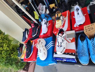 Big Sale Of Shoes, PUMAS, NIKE, JORDANS, ADDIDAS, SKEACHERS, LADIES BOOTS.