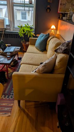 Free Mid Century Modern Yellow Couch