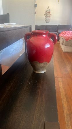 Red Vase