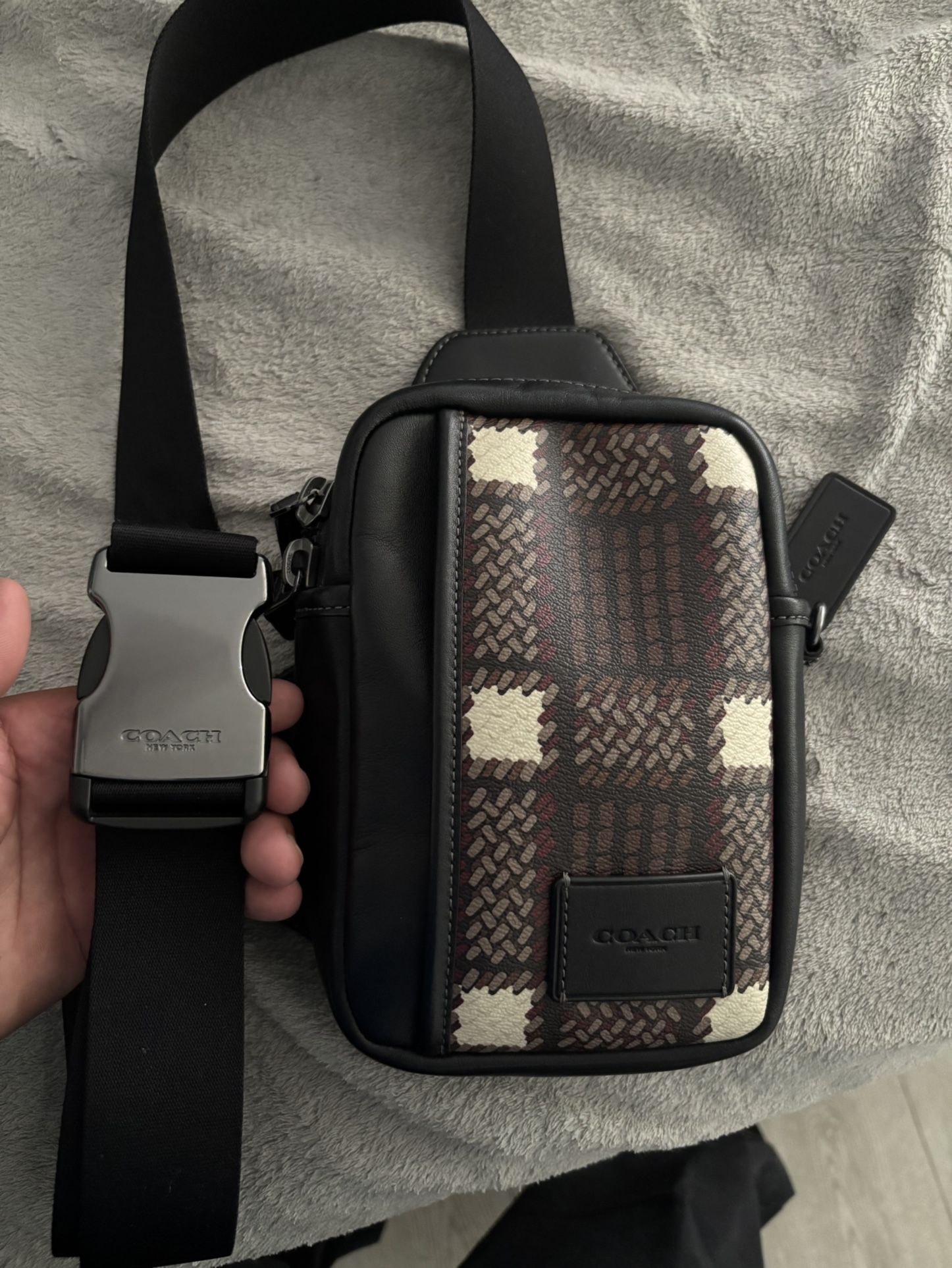 Coach Edge L Pack Plaid
