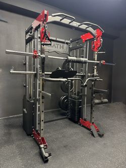 Smith Machine , Squat Rack , Bench Press , Leg Press , Pulley System Machine For Your Weights 