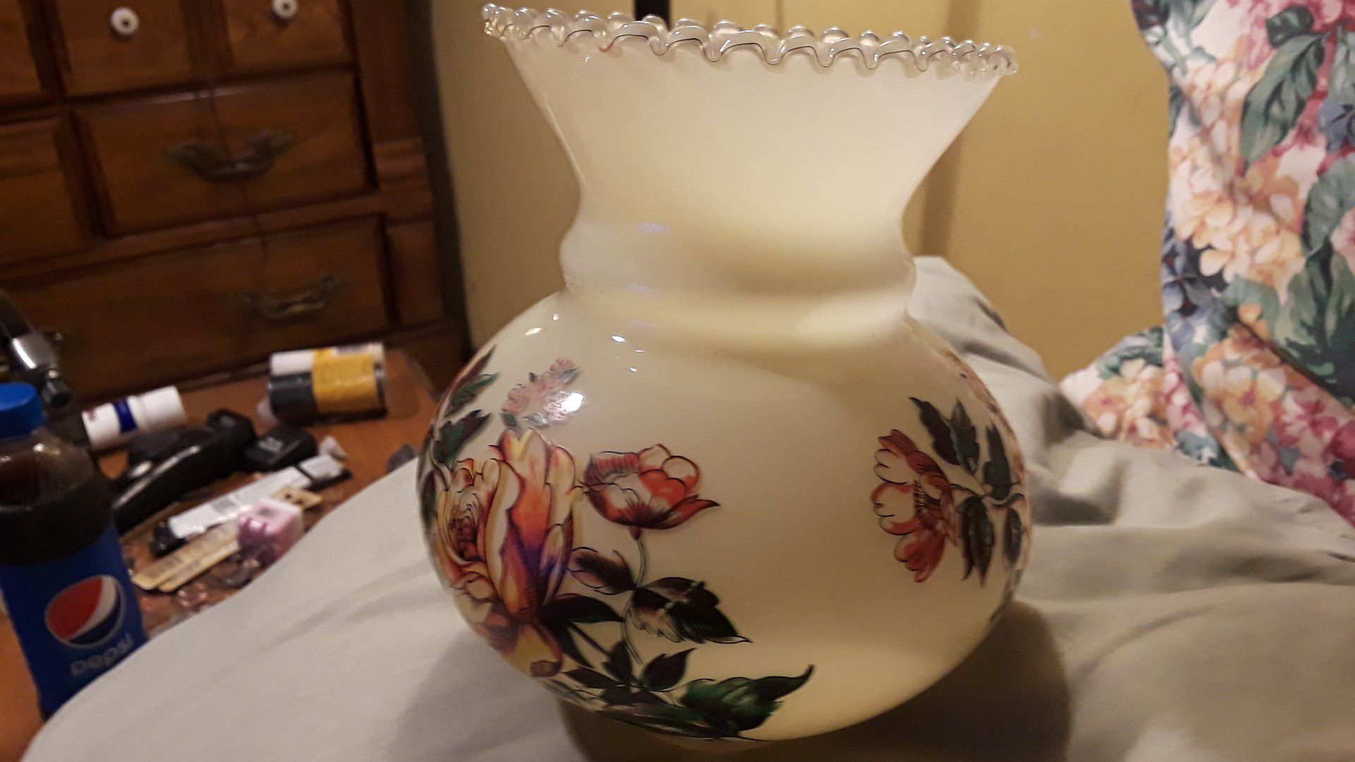 Small antique lamp shade