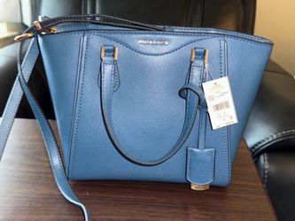 Michael Kors Taryn Small Leather Convertible Crossbody Bag-  Color:  Dark Chambray