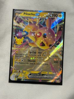 Pikachu ex Pokémon Card 054/128 Holo