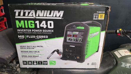 Titanium MIG 140 Professional Welder - 120V Inverter Power Source