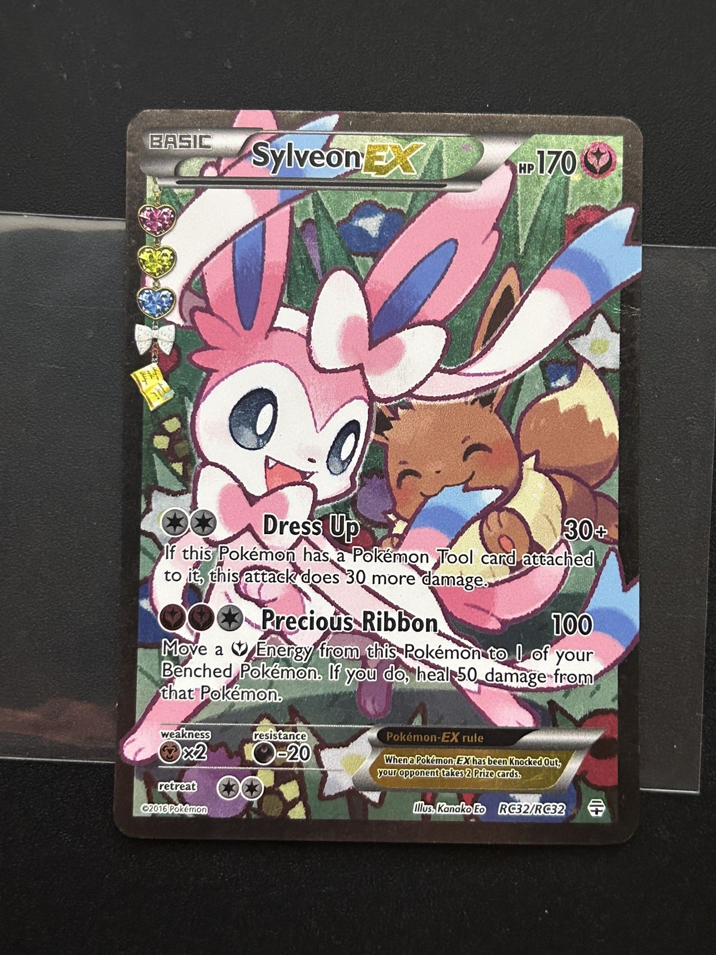 Pokemon Card Sylveon EX (Full Art) RC32-32 Generations: Radiant Collection Holo