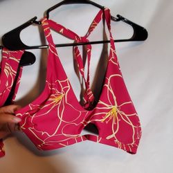 Cupshe Pink and Yellow Floral Bikini 