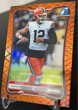 2026 Bowman Chrome Shedeur Sanders Reptilian /25