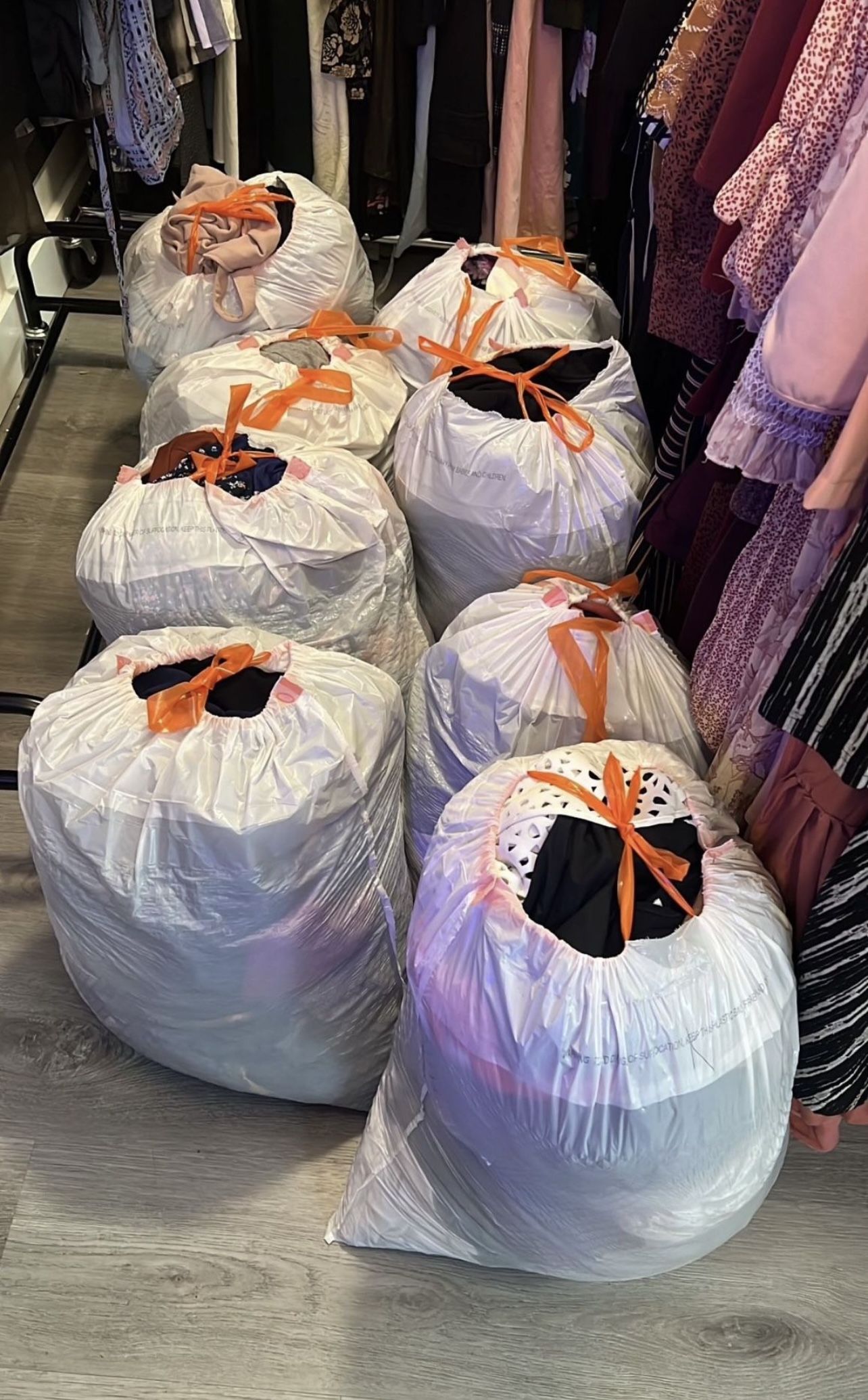 Lot Women And Kids Beutiful Clothes. Mix Sizes . All The 8 Bags Only For $80 !!