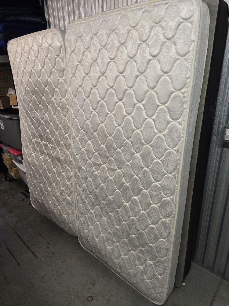 Two Twin Size Mattresses And Box Springs