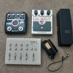 Guitar Pedals, Mixer And More.