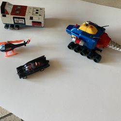 Vintage Shogun Poppy diecast and Batman cars parts circa 1970s